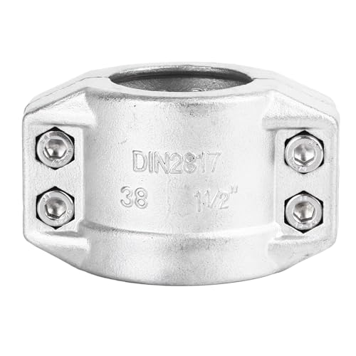 Rohrhalterhalterungsklemme 304 Edelstahl 2 Teile TC Pagode Kopfrohr -Rohrstütze Clip von LIYJTK