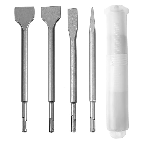 Rundes Schaftmeißel Bit Speced Flat Hammer Meißel Kit Betonstruktur, effizient für den täglichen Bau, 4pcs von LIYJTK