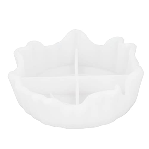 Rundschalenform flexible weiche Silikon unregelmäßige Kanteformform Harz DIY Aufbewahrungsbox Weiß für Handhandwerk von LIYJTK