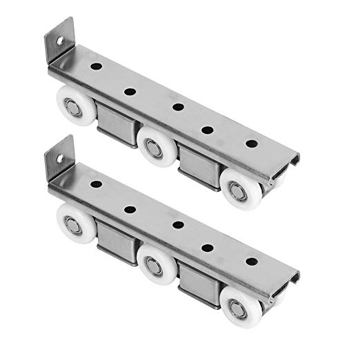 SOLID Wood TÜR Mute Pulley Edelstahl SCHIEBTÜR Roller HÄNGEN Rad FÜR HAUSTÜREN von LIYJTK