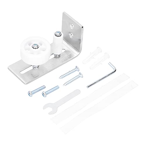 Scheunentür Edelstahlboden Roller Guide Kit Hardware Silber für Scheunentüren von LIYJTK