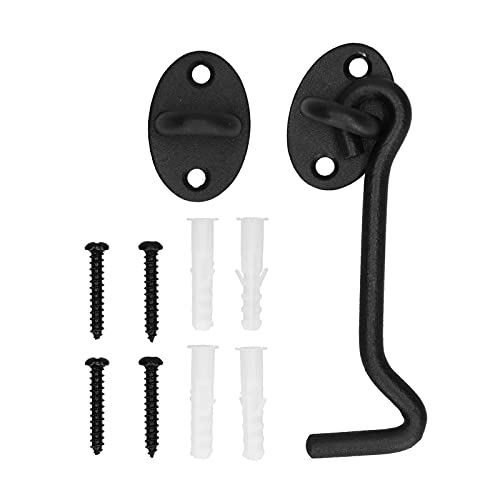Schiebe-Scheune-Tür-Tor-Latch-Kit aus Edelstahl Zubehör Schwarz für Kabinen-Drehfenster Schiebe-Scheune-Tür-Tor-Latch-Kit aus Edelstahl Zubehör Schwarz für Kabinen-Drehfenster von LIYJTK