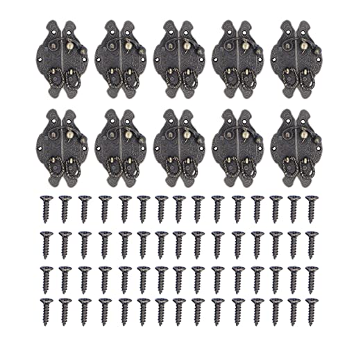 Schleuderschnalle kleine Möbel Hardware Holzkasten Panel Lock -Schnalle Antique -Schnalle für Schmuckschachtel Koffer Retro Dekor 10 Stcs Schleuderschnalle kleine Möbel Hardware Holzkasten Panel Lock -Schnalle Antique -Schnalle für Schmuckschachtel Koffer Retro Dekor 10 Stcs von LIYJTK