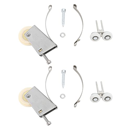 Schrank Schiebetür Roller Scheibe Set reibungsloses Betrieb Badezimmer Küche Schlafzimmer Wohnzimmer (Nockenrad) von LIYJTK