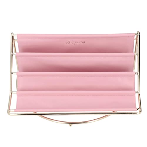 Schreibtischregal Organizer Multilayer Exquisites Metallleder Langlebiger Stabiler Weitanwendungen Desktop -Lager Rack Wohnzimmer Büro (1) von LIYJTK