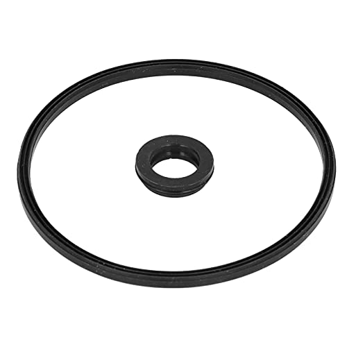 Silikondichtung Dichtungsring Ersatzteile Mixer Deckelzubehör für die Prävention von Juicer Cup Lecks [Küchenbrauen] Pack von 2 Schwarz (Versiegelungsring/2pcs) von LIYJTK
