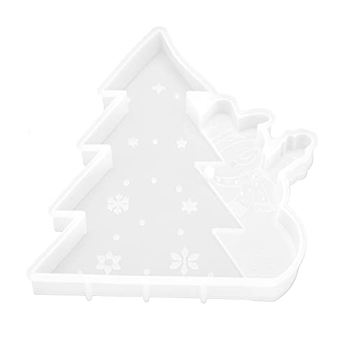 Silikonform langlebig flexibel für DIY -Handwerk Weihnachtsbaum Schneemann -Harzdekoration von LIYJTK