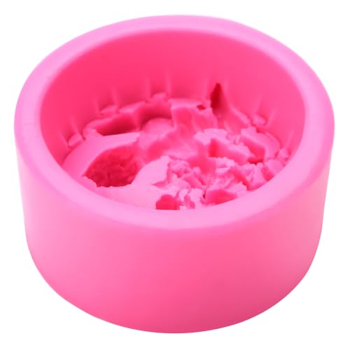 Silikongelgeformte 3D -Form handgefertigte Seife Kerzenkuchen Flexible DIY -Schimmelpilz -Werkzeug Pink Geeignet für Backen mit Schokoladenseife von LIYJTK