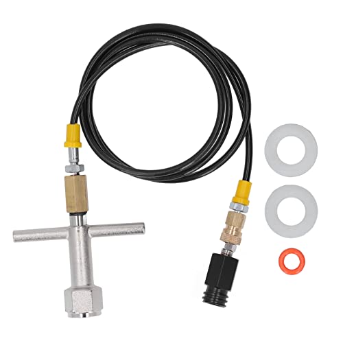 Soda Maker Direct Adapter Hochdruckschlauchanschluss mit Edelstahl für CO2 -Tankzylinder (W21.8-14 bis TR21-4) von LIYJTK