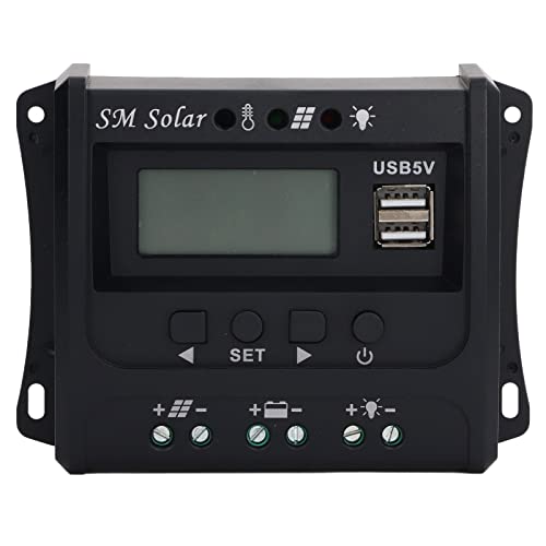 Solar Panel Ladung Controller Intelligenter Mikrocontroller Starke Ladung für Off Grid Solar Power System Home Ships ABS Aluminiumplatte 12V 24 V (Sec20 (20a)) von LIYJTK