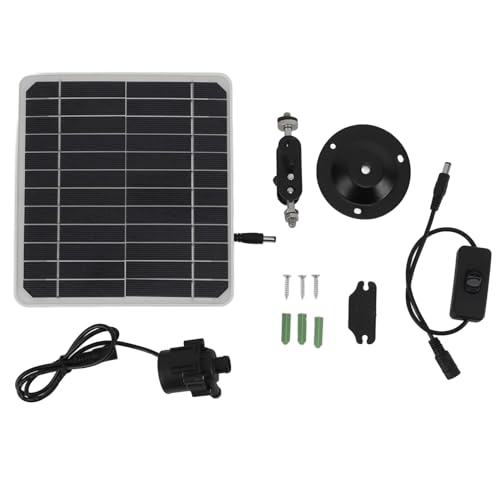 Solarwasserpumpe Panel Kit 50W 24 Stunden Betrieb Vogelbadefischtanks Garten Effiziente Stromerzeugung Großer Wasserausgang von LIYJTK