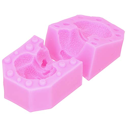 Süße Hund Silikonform DIY Kuchen Schokoladenseife Fondant Gips Aromatherapie Pink 2pcs von LIYJTK