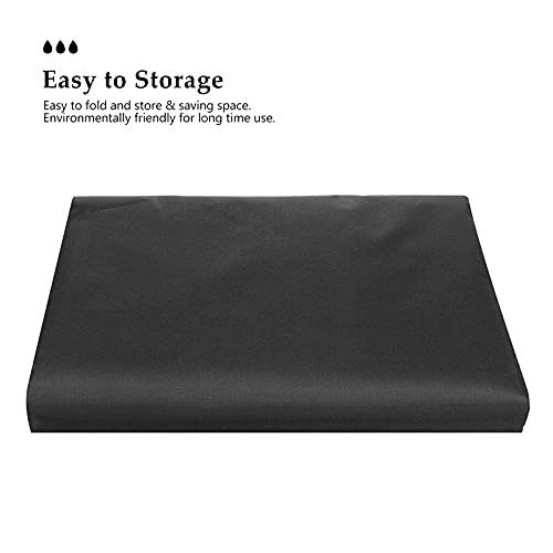 Tischtennisabdeckung Oxford Stoffpong Tischabdeckung Kordelstring Volle Schutzstaub-bestehender Innenraum Außenterrasse Schutzschutz Schwarz Oxford Stoff Praktischer Hausgarten von LIYJTK