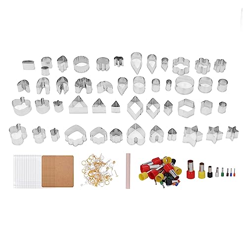 Tonohrring Making Kit Easy DIY Edelstahl Schmuckversorgungen für Skulpturen basteln Blumen Botanische Formen von LIYJTK
