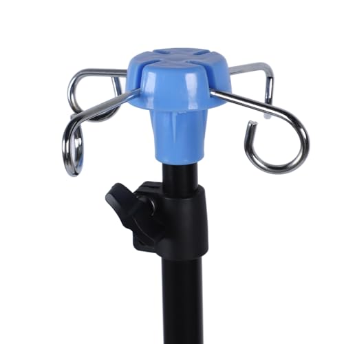 Tragbarer zusammenklappbarer IV -Ständer verstellbare Höhe 3 Bein 4 Haken Leicht robust für Krankenhäuser Kliniken Häuser von LIYJTK