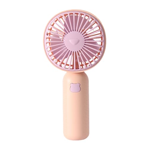 Tragbares Handlüfter Mini USB -Ladung Leichtes Gewicht für Büro (Rosa) von LIYJTK