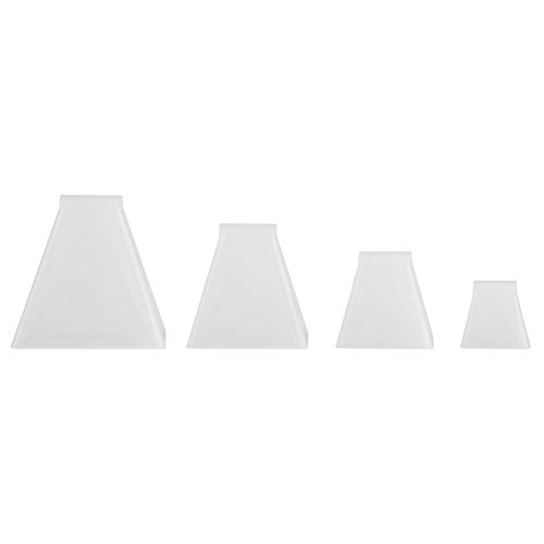 Unregelmäßige pyramidenförmige Silikonform für Kuchendekorationssatz von 4 weißen kompakten umweltfreundlichen von LIYJTK