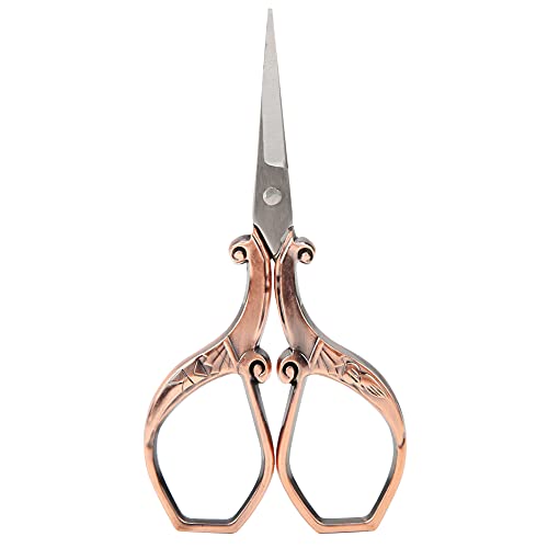 VINTAGE CROSS STITCH SCISSORS SCHARP EMBROIDERY WERKZEUG FÜR DAS EUROPÄISCHE DESIGN (Dunkle Kupferbeschichtung) von LIYJTK