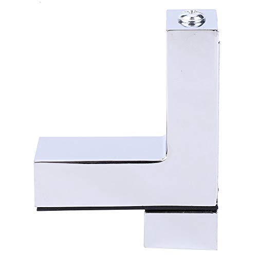 Verdickte Zinklegierung einstellbar F Klemmglasregal Hardware -Zubehör für Badezimmer Wohnzimmer Küche (Helles Licht) von LIYJTK