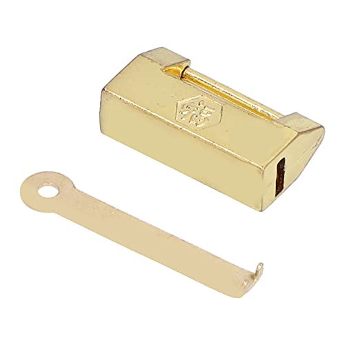 Vintage Messing Vorhängeschloss Mini Schloss für Home Decoration Jewelry Box Schrank, langlebige Retro -Sperre in goldener Farbe Vintage Messing Vorhängeschloss Mini Schloss für Home Decoration Jewelry Box Schrank, langlebige Retro -Sperre in goldener Farbe von LIYJTK