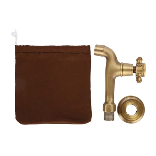 Vintage fest messingwandmontierte Küchenspüle Mop Pool Wasserhahn Einkaltes Wasserklebeband (Mop -Pool -Wasserhahnlänge) von LIYJTK