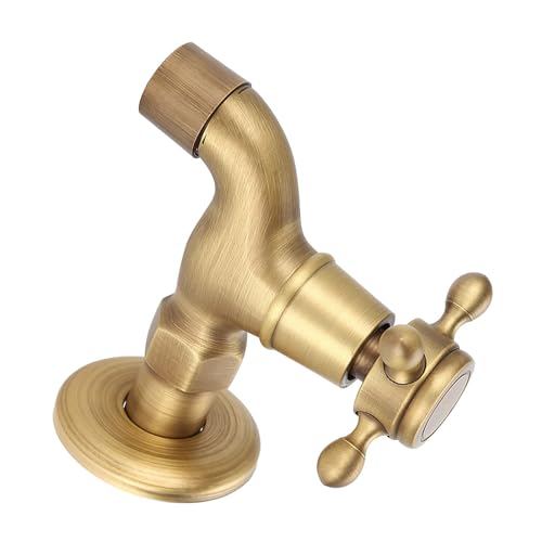 Vintage fest messingwandmontierte Küchenspüle Mop Pool Wasserhahn Einkaltes Wasserklebeband (Short mop pool faucet) von LIYJTK