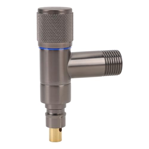 Waschmaschinen-Schlauchanschluss, Messing, G1/2 Zoll, DN15 Außengewinde, Einlass, G3/8 Zoll ss, automatische Abschaltung, einzelner Kaltwasserschlauchanschluss von LIYJTK