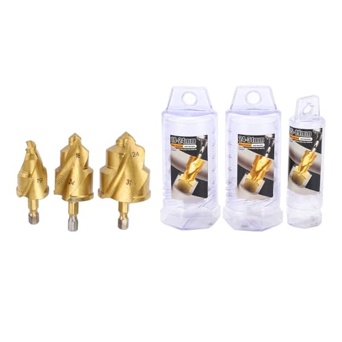 Wasserrohr -Hebebohrer Bohrer Bits Hochleistungsfliegere PPR -Rohr -Expander Reparaturwerkzeug mit Limit rotierender Flöte 1/4 Zoll Hex Shank Kit zur Verbesserung zu Hause von LIYJTK