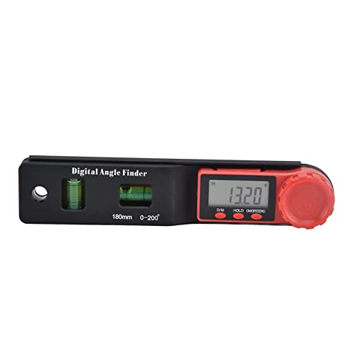 Winkel Lineal Digital Display Prospractor Lockable Leveling Tool Holzbearbeitung Möbel ABS 180 mm von LIYJTK