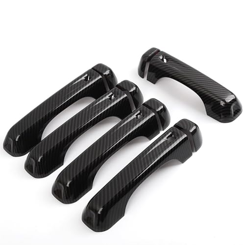 LIYUWNB Auto außentürgriffschale Kompatibel Mit Jeep Für Wrangler 2018 2019 2020 2021 2022 2023 Auto-Außenzubehör Seitentürgriffverkleidung Autodekor Außentürabdeckungen von LIYUWNB