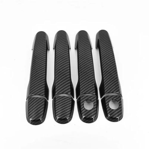 LIYUWNB Auto außentürgriffschale Kompatibel Mit Toyota Für Fielder 2005 2006 2007 2008 2009 2010 2011 2012 2013 Auto-Außentürgriff-Dekorationsschale(Carbon 2 Buttons) von LIYUWNB