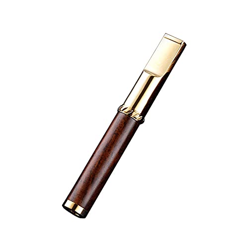 Sandelholz Zigarettenhalter mit waschbarem Filter, Damen Massivholz Zigarettenhalter für Extarslim Zigaretten - Schwarz von LIYYSOU