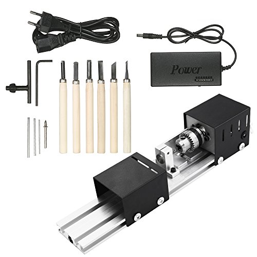 100W Mini -Perlenmaschinen Miniatur Drehmaschine Holzbearbeitung Drehmaschine und Polierperlen Holz Arbeitdraht von LIZEALUCKY