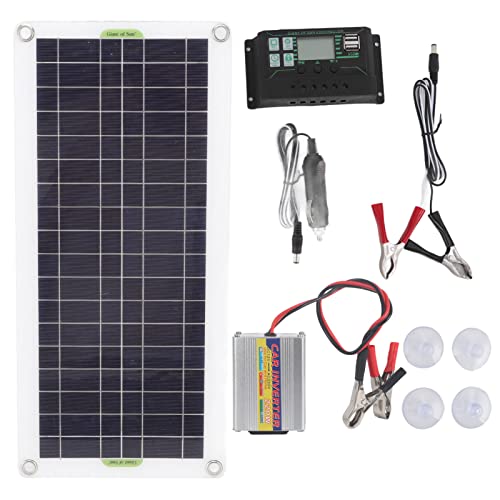 30W Solarladungstafel 220W Solar Wechselrichter Batterie Ladegerät Camping Wanderwanderungssystem Marine Greenhouse Motorcycle (10a) von LIZEALUCKY