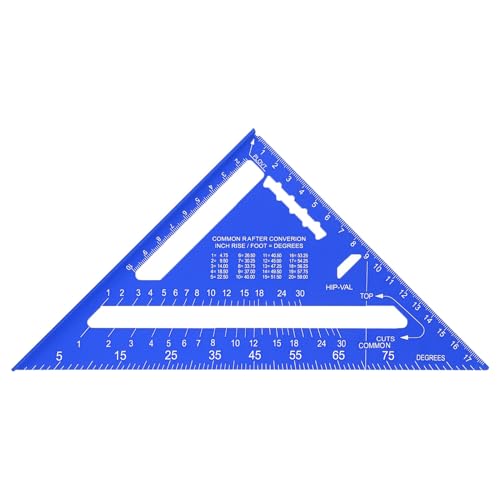 Aluminiumlegierung Carpenter Square für präzise Holzbearbeitungsmessungen 7 Zoll (Blau) von LIZEALUCKY
