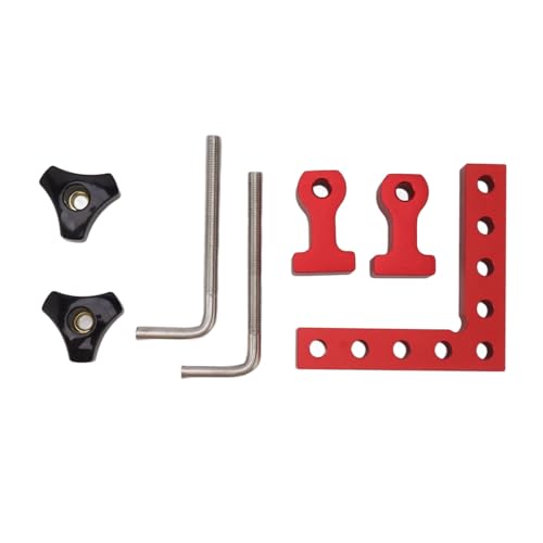 Aluminiumlegierungspositionierung von Quadratklammern für Holzbearbeitung perfekte 90 -Grad -Winkel Bilderrahmen Schränke Schubladen (Stil 1) von LIZEALUCKY