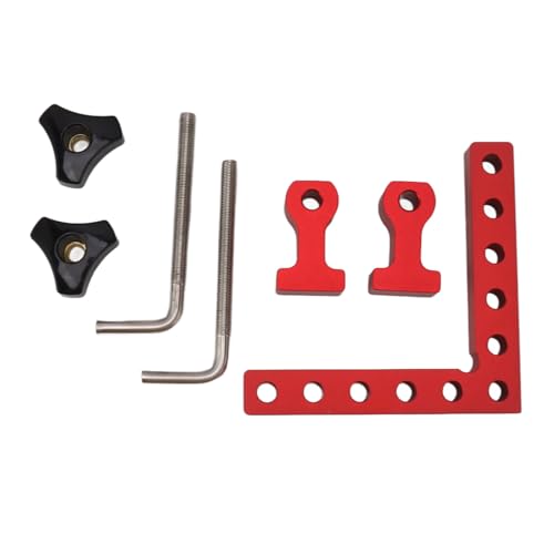 Aluminiumlegierungspositionierung von Quadratklammern für Holzbearbeitung perfekte 90 -Grad -Winkel Bilderrahmen Schränke Schubladen (Stil 2) von LIZEALUCKY