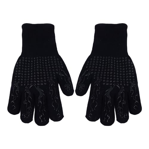 BBQ -Handschuhe feuerfestem beständig verhindern Schlupfgrillhandschuhe Mikrowellenofen schwarz backen BBQ -Handschuhe feuerfestem beständig verhindern Schlupfgrillhandschuhe Mikrowellenofen schwarz backen von LIZEALUCKY