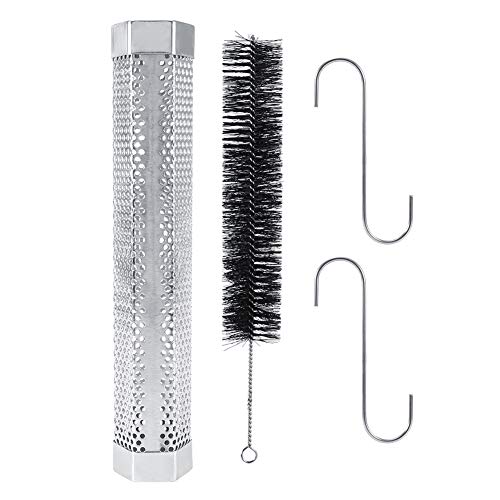 BBQ Smoker Tube Sechseckiger Edelstahl-Grill-Rauchgenerator für den Außenbereich zum Räuchern von Grills BBQ Smoker Tube Sechseckiger Edelstahl-Grill-Rauchgenerator für den Außenbereich zum Räuchern von Grills von LIZEALUCKY