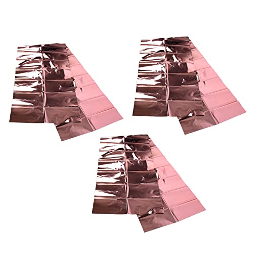 Dekorative Tischdecken Aluminiumfolie glänzende Tischover -Tischdekoration Zubehör für Partys (Roségold) von LIZEALUCKY