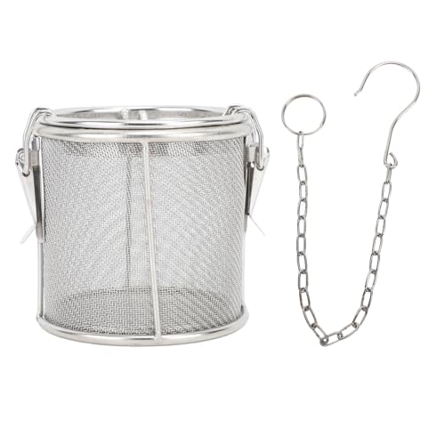 Edelstahlsieb Fine Mesh Tea Filter Küchenwerkzeug Haken einfache saubere multifunktionale Gewürze in Töpfen oder Pfannen (M) von LIZEALUCKY