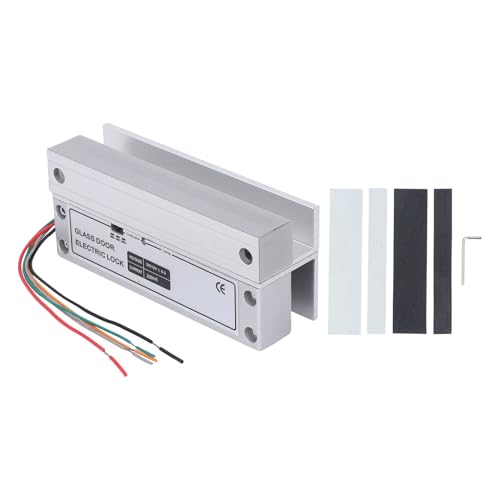 Glastür Elektrel Bolzenschloss mit Feedback -Signal DC 12 V FAIL Safe Tür Zugangskontrollsystem Rechte Seite Rahmenlose Glasentür von LIZEALUCKY