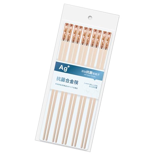 Haustierglasfaser -Essstäbchen Schlupffestes stabiles Haushalt japanischer Stil Küche 5 Paare (-3118230306611) von LIZEALUCKY