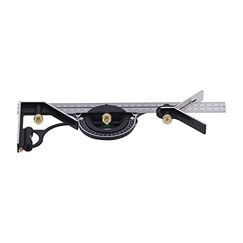 Kombinationslineer Edelstahl -Bremssattel -Protraktor Multi -Funktionales Holzbearbeitung Werkzeug 300 mm von LIZEALUCKY