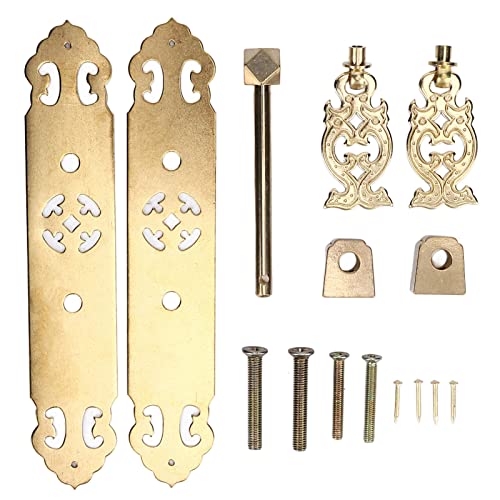 LIZEALUCKY Antike Messing Schrank zieht Retro elegante Türklopfer Pull Griff für Kommoden Kleiderschränke (Messingfarbe) von LIZEALUCKY