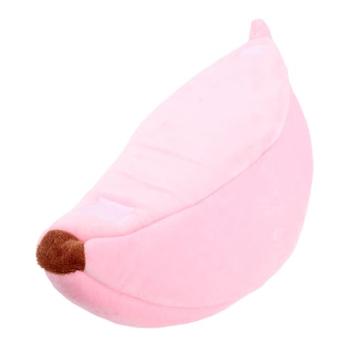 LIZEALUCKY Bananenform Haustier Bett warmes Winterhaus Kleiner Katzenhund Hamster von LIZEALUCKY