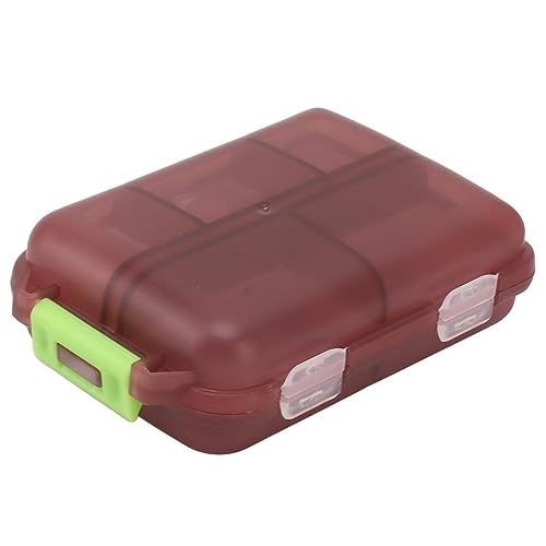 LIZEALUCKY Box Kunststoff 10 Fächer Lock Fall Wöchentlicher Behälter (Lila) von LIZEALUCKY