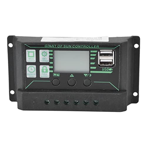 LIZEALUCKY Einstellbares LCD -Display für Solarladungsentladungssteuerung für PV MPPT Solarpanel (10a) von LIZEALUCKY