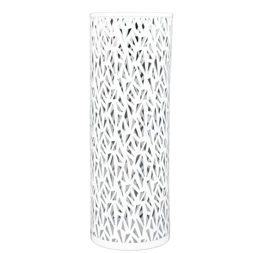 LIZEALUCKY Metall Regenschirm Halter Organizer Runde Höhlte Stand Rack Eingangsbereich Decor Home Hotel Büro (M 25x25x10.5cm / 9.8x9.8x4.1in) von LIZEALUCKY