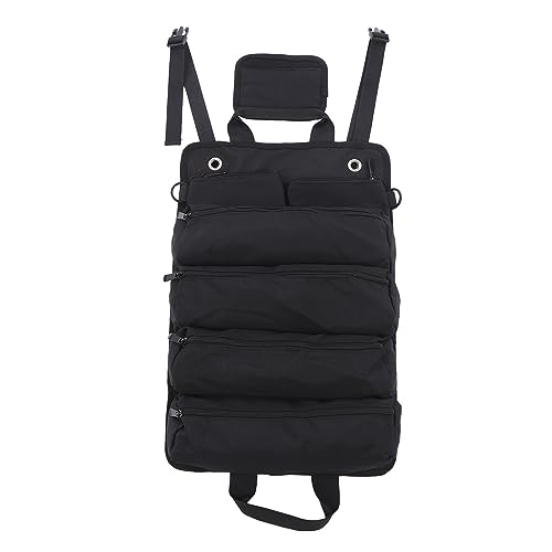 Roll -up -Werkzeugtasche langlebiger Aufbewahrung Oxford Stofftasche Organizer Gartencamping (Schwarz) von LIZEALUCKY
